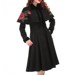 NWT Claudia Coat and Cape Collectif UK Retro